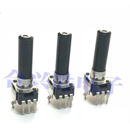 10pcs 09 type rotary potentiometer single C5K B10K B50K with midpoint / without midpoint volume potentiometer shaft length 23mm
