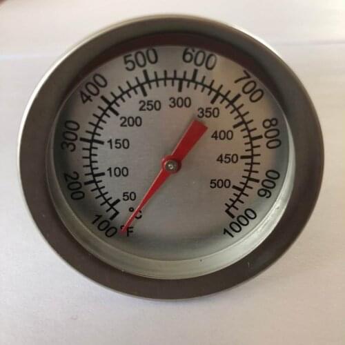100 pcs New BBQ Pit Smoker Grill Thermometer Gauge Temp Outdoor Camping Barbecue Cook Food Temperature Test Tools