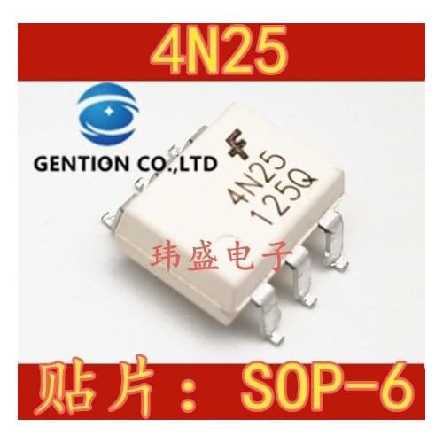 20PCS 4N25 light coupling SOP-6 4N25SR2M in stock 100% new and original