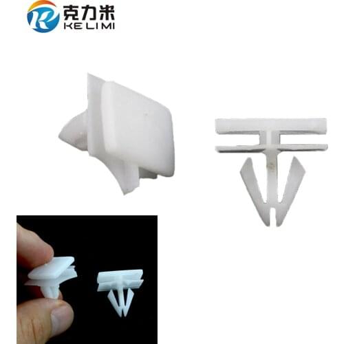 KE LI MI Trim Panel Lining Anti-rub Fastener White for GM Chevrolet Car Door Panel Trim Moulding Clips Rivet Car Body