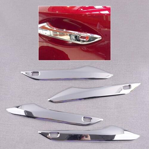 4Pcs Chrome Silver Car Door Handle Cover Trim ABS Plastic Fit For Lexus NX200t NX300 NX300h 2015 2016 2017 2018 2019 2020 2021
