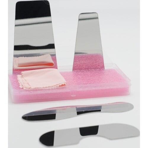 Dentistry Clinic 4Pcs/Set Stainless Steel Orthodontic Intraoral Photography Mirrors