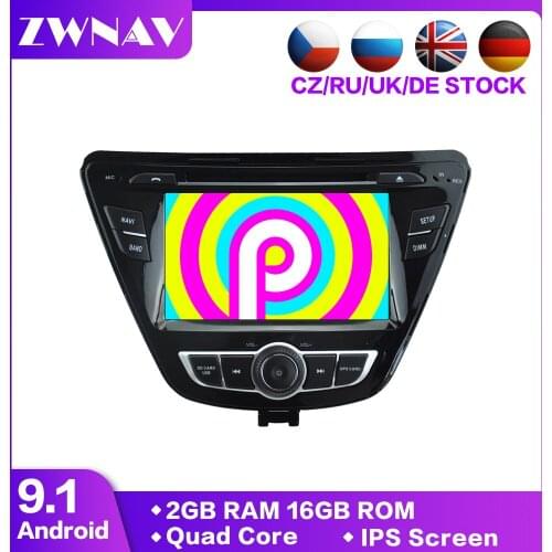 Car dvd Multimedia 2 din android 9.1 Video Player Navigation GPS For HYUNDAI ELANTRA 2014 radio tape recorder map wifi head unit