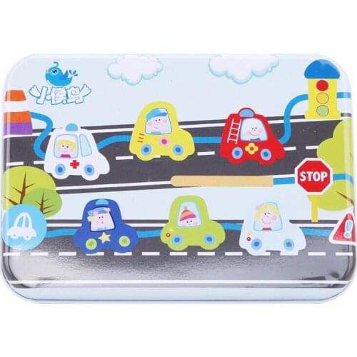 Wooden Toys Baby DIY Toy Cartoon Fruit Animal Stringing Threading Wooden Beads Toy Educational For Children 5 Styles