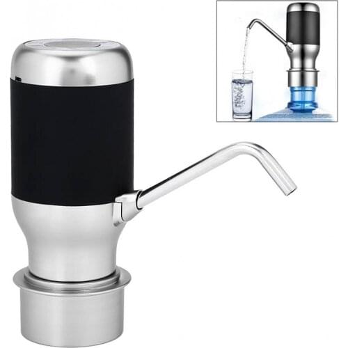 ZILU Double Mode Portable Touch-tone Wireless Rechargeable Electric Water Pump with USB Cable for 5L - 18.9L Barrelled Water