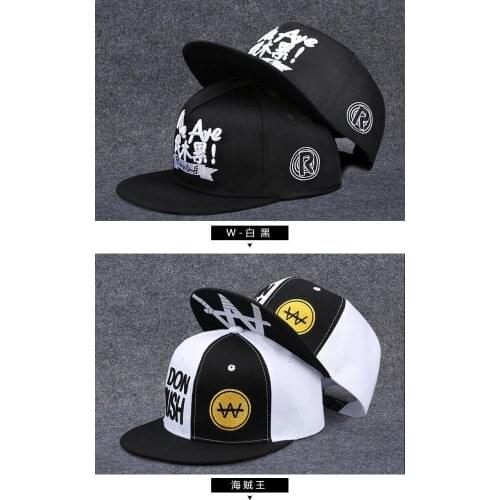 Hip-hop Tide Causal Cap Men Women Unisex Hat Baseball Chinese Embroidery Flat-brimmed Caps Snapback Adjustable Four Seasons