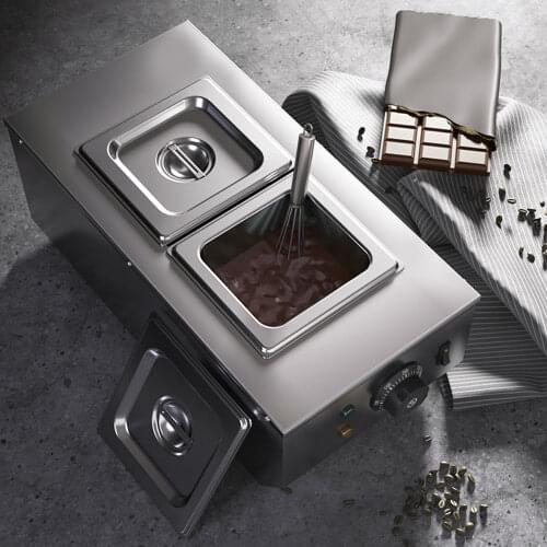 Commercial Double Cylinder Chocolate Heating Melting Machine Chocolate Melting Stove Processor Chocolate Melting Oven Machine