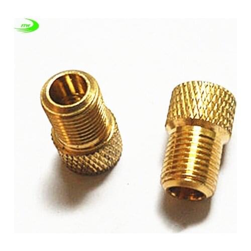 Copper road bike bicycle valve adapters wind fire wheels adapters gas nozzle air valve Conversion head Converter TL0203