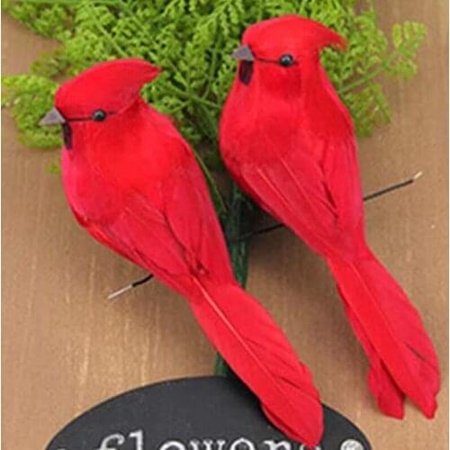 1 PCS Wall Sculpture Decorative Simulation Foam Birds Home Decoration Crafts Ornament Outdoor Garden Tree for Ornaments