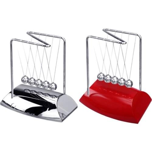 Science Toy Newton’s Cradle Teaching Aid Balance Ball for Pressure Relief Focus M3GE