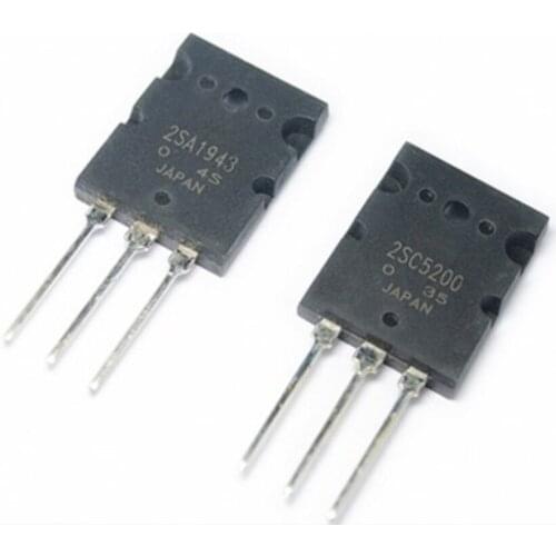 New 5pairs A1943 C5200 2SA1943 2SC5200 TO-3P 5PCS 2SA1943 +5PCS 2SC5200 100% Original