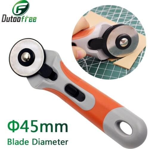 45mm Knife Leather Wheel Round Knife For Hand Cutting Leather Fabrics Wheel Knife Rotary Cutter Sewing Accessories