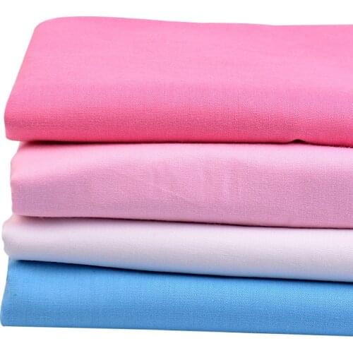 133*72 Solid Color Black Cotton Poplin Fabric By The Meter Woven Sewing Materials 50*148cm/Piece W300005