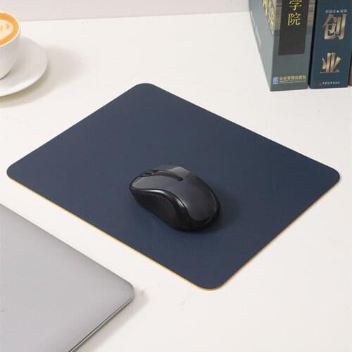 Cute Double-sided Mouse Pad Mat Mousemat for Mice Office Mousepad Kawaii PU Leather Waterproof Cup Mats Deskpad