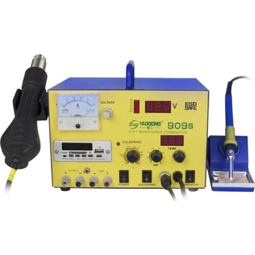 Hot air gun desoldering station, stable DC power supply, soldering iron, digital display, adjustable thermostat electronics
