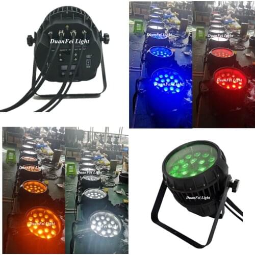6lot LED Wireless Par can Outdoor waterproof wash zoom par led 18x15w 5in1 rgbwa led zoom par light dmx512