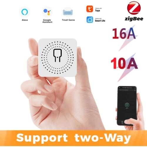 Tuya ZigBee 3.0 Smart Light Switch Module, Smart Home Automation DIY Breaker Supports 2 Way Control, Work With Alexa Google Home