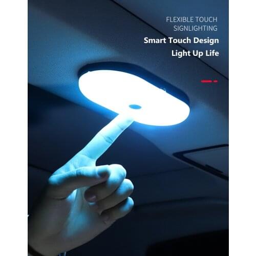 USB Rechargeable Car Reading Light Ceiling Light Trunk Reading Car Interior Light Ceiling Lamp accessories