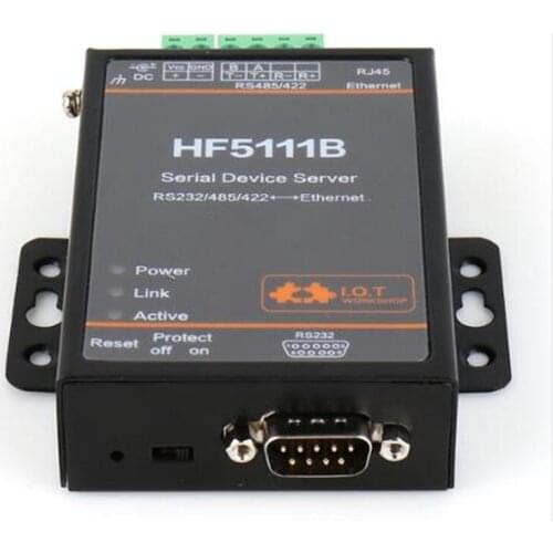 Wifimodule 5111B RJ45 RS232/485/422 Serial To Ethernet Free RTOS Serial 1 Port Server Converter Device Industrial Connector Unit