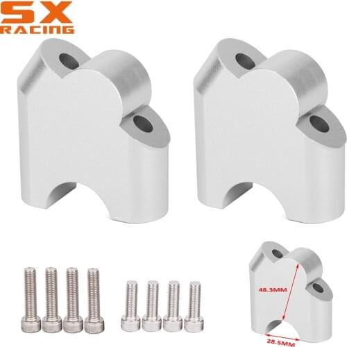 Motorcycle Silver Handlebar Riser Up Backs Moves Bracket Kit Clamp For HONDA CRF1000L Africa Twin ABS DCT 2016 2017