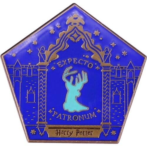 White Stag - Expecto Patronum Lapel Pin Magic Spell Badge Take your favorite guardian with you on your adventures