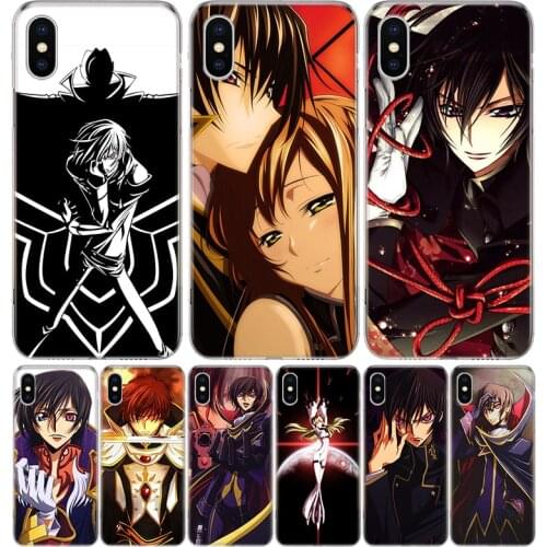 Code Geass Lelouch Cover Phone Case For Iphone 11 12 Mini Pro 7 6 X 8 6S Plus XS MAX + XR 5S SE 10 9 Art TPU Coque Capa Shell