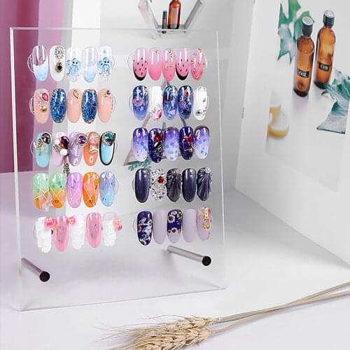 Nail Art Showing Shelf Nail Display Album Acrylic Transparent Stereo Magnet Adsorption Detachable Color Card Display Board