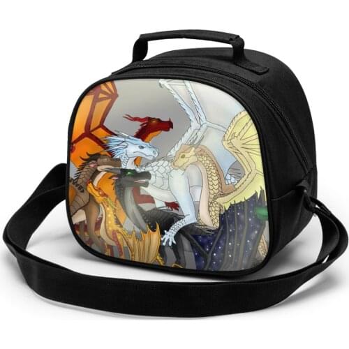 Wing Of Fire Children fashion lunch bag thermal insulated bag travel casual insulated picnic bag