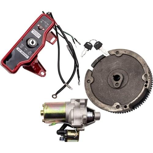 Electric Start Starter FlyWheel Switch Charging Coil Kit for Honda GX160 GX200