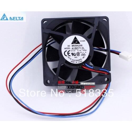 Original for delta AUB0712L 7CM 70MM 7025 70*70*25MM 12V 0.14A hydraulic lsilent cooling fan