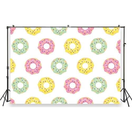 HUAYI Photo Background Newborns Baby Shower Birthday Photography Backdrops Dounts Custom Studio Photobooth Backdrop XT-7136