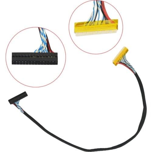 26cm FIX-D8 LVDS Cable 30Pin 1ch 8bit for Controller Board 18.5 inch 1366x768 8-bit LCD Panel 18.5" M185XW01