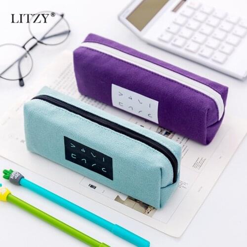 LITZY White Pencil Cases