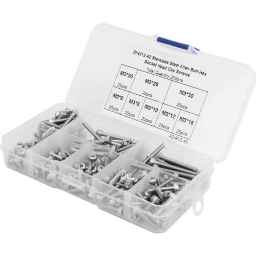 Stainless wire sleeve insert thread repair kit Hex Socket Cap Head Screw 304 Stainless Steel Boxed Hardware