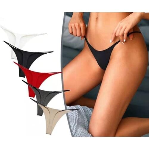 Spring and Summer New Hollow Double Thin Belt Sexy Underwear Thong Low Waist Bikini Sexy Multicolor Underwear