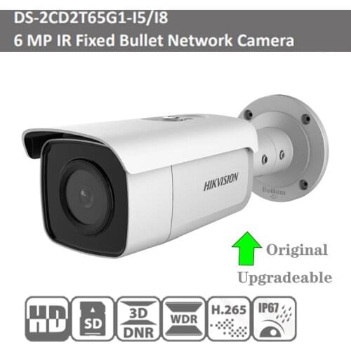 Original Hikvision 6MP POE IP Camera DarkFighter DS-2CD2T65G1-I5 H.265+ Indoor/Outdoor Security CCTV Camera 50m IR Onvif IP67