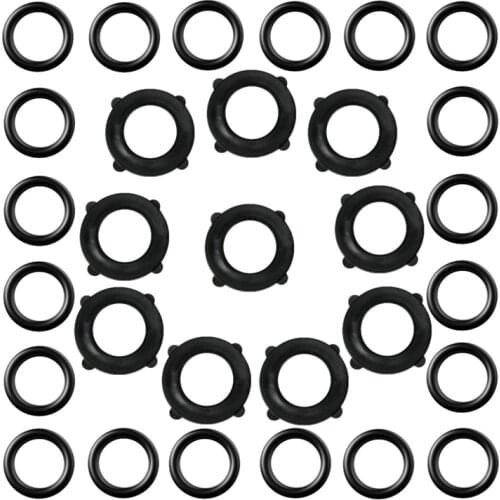 Garden Hose Washers Rubber Washers Seals, Self Locking Tabs Keep Washer Firmly Set Inside Fittings for Garden Hose and Water Fau