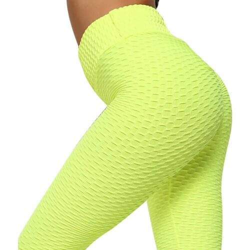 Yoga Pants Fitness Sports Leggings Jacquard Sports Leggings Female Running Trousers High Waist Yoga Tight Pants