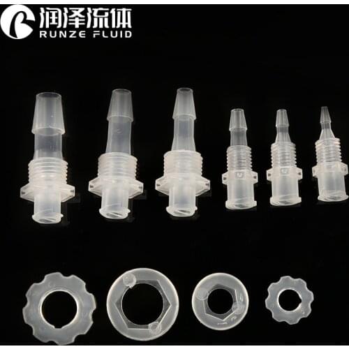 Standard Female Luer Bulkhead Fitting Medical Grade PP material for Flexible Tubing Connection