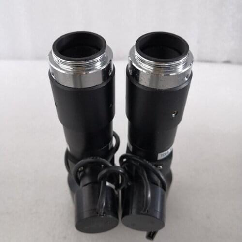 Used original SPO TCL0.8X-130D-4M-16-DS coaxial telecentric lens with 0.8 times light