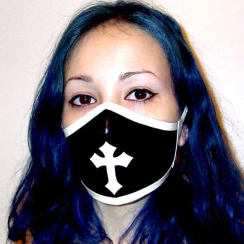 Unisex black latex unisex party hood fetish mask plus size Hot sale Customize service