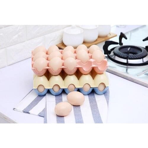 1PC Kitchen Egg Storage Box Organizer Refrigerator Storing Egg 15 Eggs Organizer Container Storage Egg Racks And Shelf LF 250