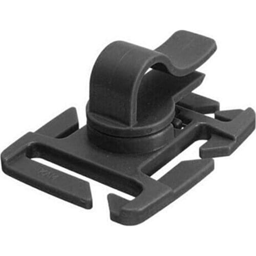 2Pcs Drink Tube Clip Water Pipe Hose Clamp Backpack Webbing Tactical Buckle Outdoor Camp Web Hydration Bladder