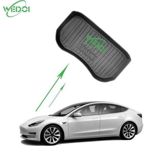 -2019 2020 Frunk Mats For Tesla Model 3 All Weather Waterproof Front Carpets 3D Front Liners Car Accessories 2021
