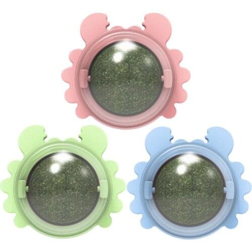 3Pcs Cat Catnip Ball Rotatable Crab Shape Cat Teeth Cleaning Toy Cat Mint Toy Cat Interactive Toy Catnip Cat Accessories Pet Toy