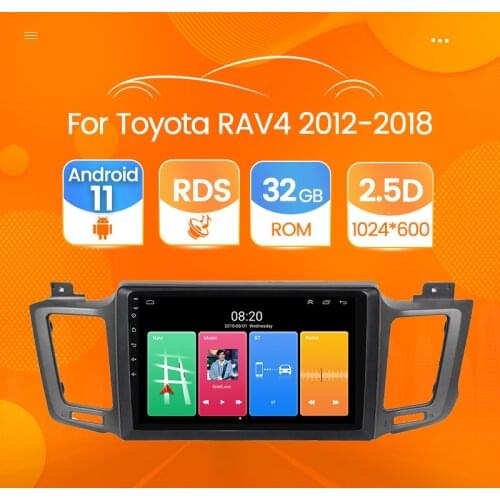 32G ROM Android 11 Car DVD Radio Player for Toyota RAV4 2012 2014 2015 2016 2018 GPS Navigation Player Multimedia Quad Core