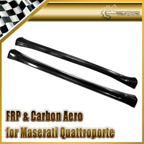 Car Styling For Maserati Quattroporte 2003-2008 FRP Fiber Glass Side Skirt door lip