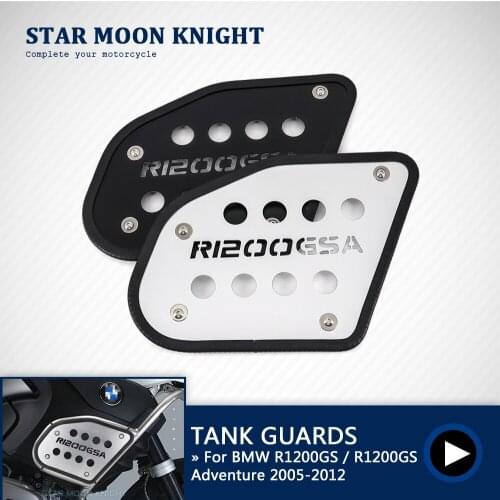 Motorcycle Tank Guards Protection Cover Frame Crash Bars Bumper Extension Fit For BMW R1200GS Adventure R 1200 GS 2005 - 2012