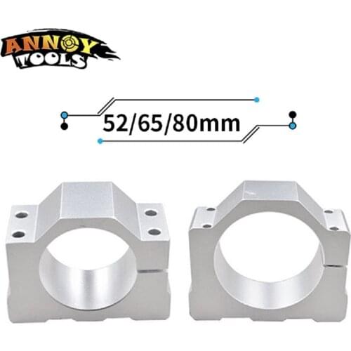 CNC Spindle Motor fixture 52mm,65mm,80mm Spindle Clamping bracekt Aluminium fixture for CNC Spindle