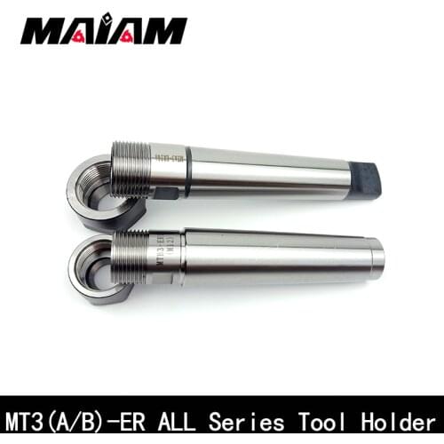 Mta3 mtb3 er11 er16 er20 er25 er32 cnc tool holder morse mt3 tool holder rear pull flat tail center tool holder er collet chuck